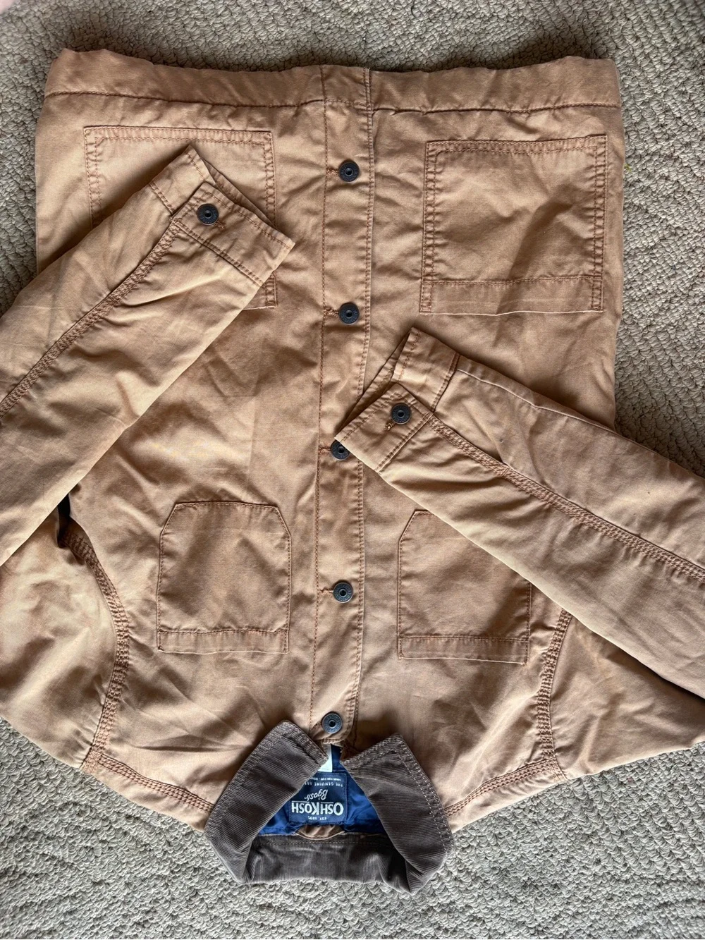 OshKosh B'gosh Brown Tan Work-Style Barn Kids' Jacket 14